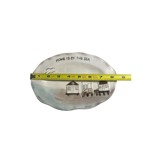 MUD PIE Home Is By The Sea Plate Plate Stoneware New In Box 5 1/2” x 8 1/4” - Picture 8 of 12